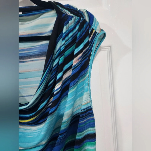 Calvin Klein Multicolor Striped Top 1X Sleeveless - Picture 5 of 8